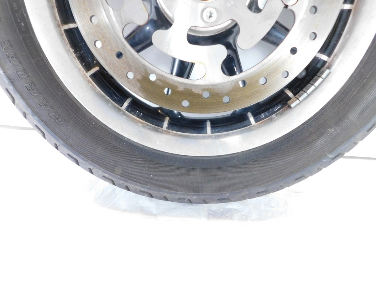 Harley Touring Road King & Electra Glide Cast Front Wheel Rim w/ Tire -Bent - C3 Cycle