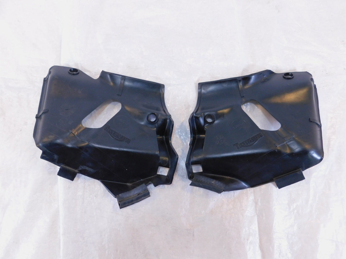 Triumph Trophy 900 & 1200 Black Left/Right Side Inner Lower Cover Cowling Panels - C3 Cycle