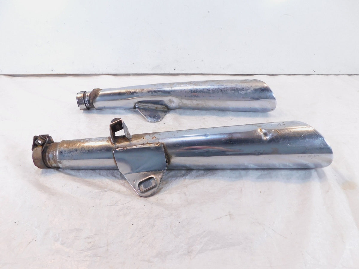 1982-1983 Yamaha XJ750 Maxim 750 Chrome Left/Right Exhaust Muffler System Pipes - C3 Cycle