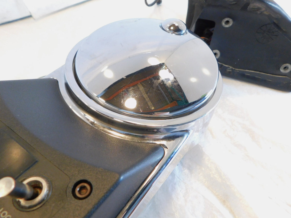 Harley Electra Glide FLHTC Chrome Fuel Tank Console w/ CB Control & Speaker - C3 Cycle