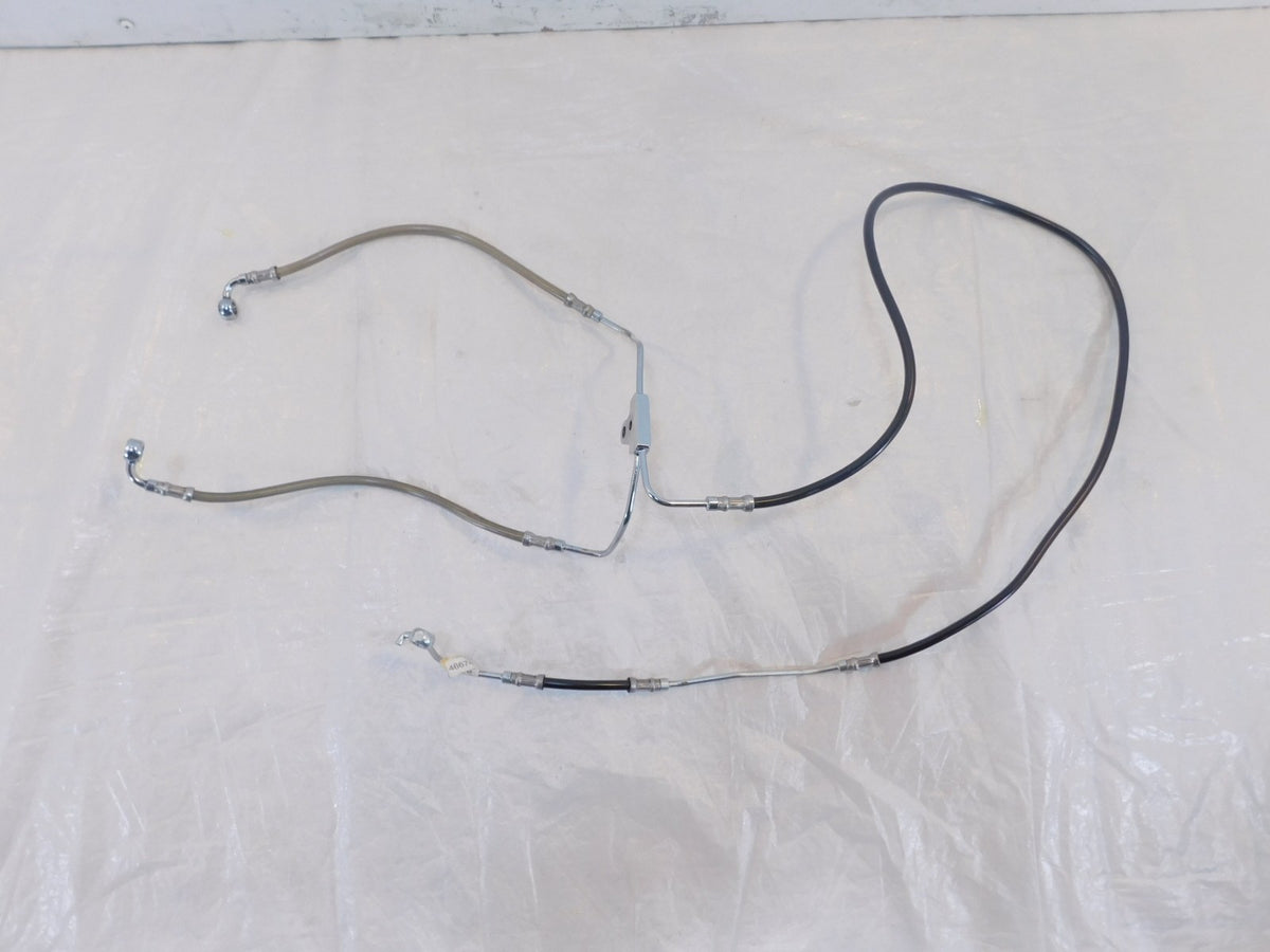 Harley Davidson Road King & Electra Glide Dual Disc Front ABS Brake Hose Lines - C3 Cycle