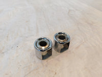 1986 1987 Harley Davidson Sportster XLH 1100 Chrome Upper Top Shock Bolt Covers - C3 Cycle