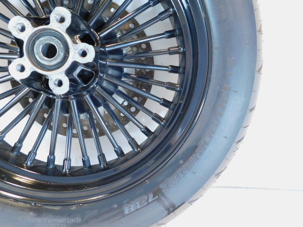 2003-2005 Harley Davidson Softail Night Train Black Laced Rear Wheel Rim - C3 Cycle