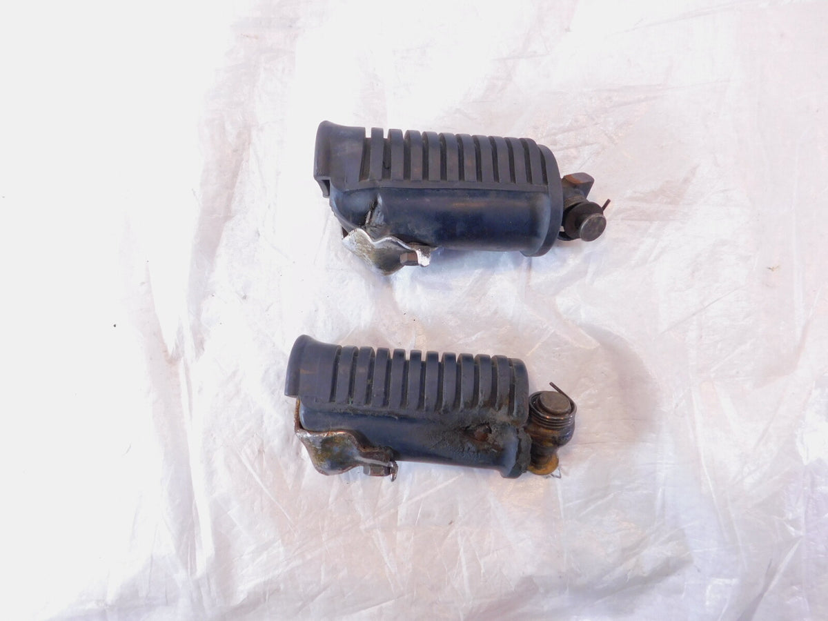 1983 83 Honda GL650 Silverwing 650 Front Driver Black Footpeg Peg Footrests - C3 Cycle