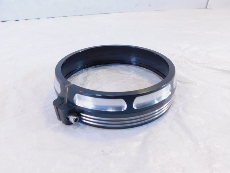 Harley Touring Electra Glide & Softail Passing Fog Light Lamp Black Trim Ring