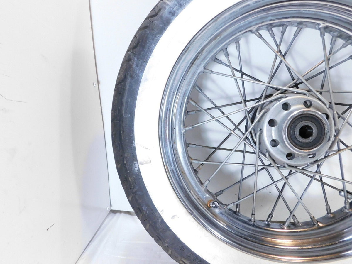 Harley Davidson Softail Heritage Classic Spoked Front Wheel Rim w/ Tire -Bent - C3 Cycle