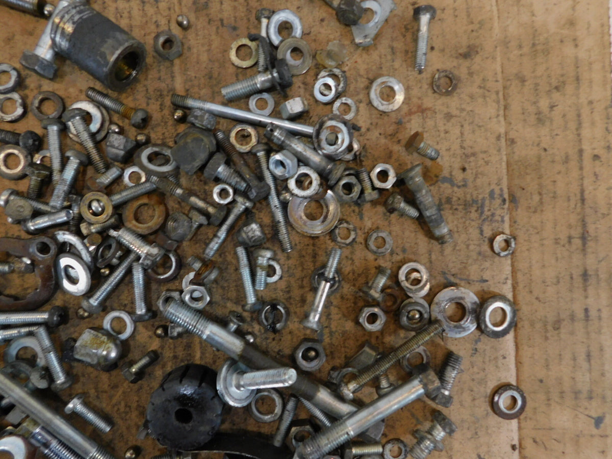 1972 72 Honda CB350K4 CB350 350 Miscellaneous Nut Bolts & Brackets Parts Box Lot - C3 Cycle