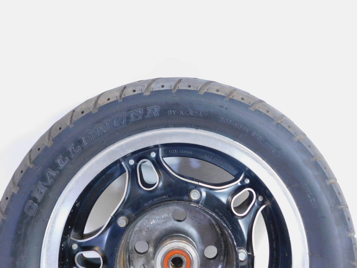 80-82 Honda CB650 CB750 Custom 650 750 Black Rear Wheel Rim & Tire 2.5"x16" - C3 Cycle