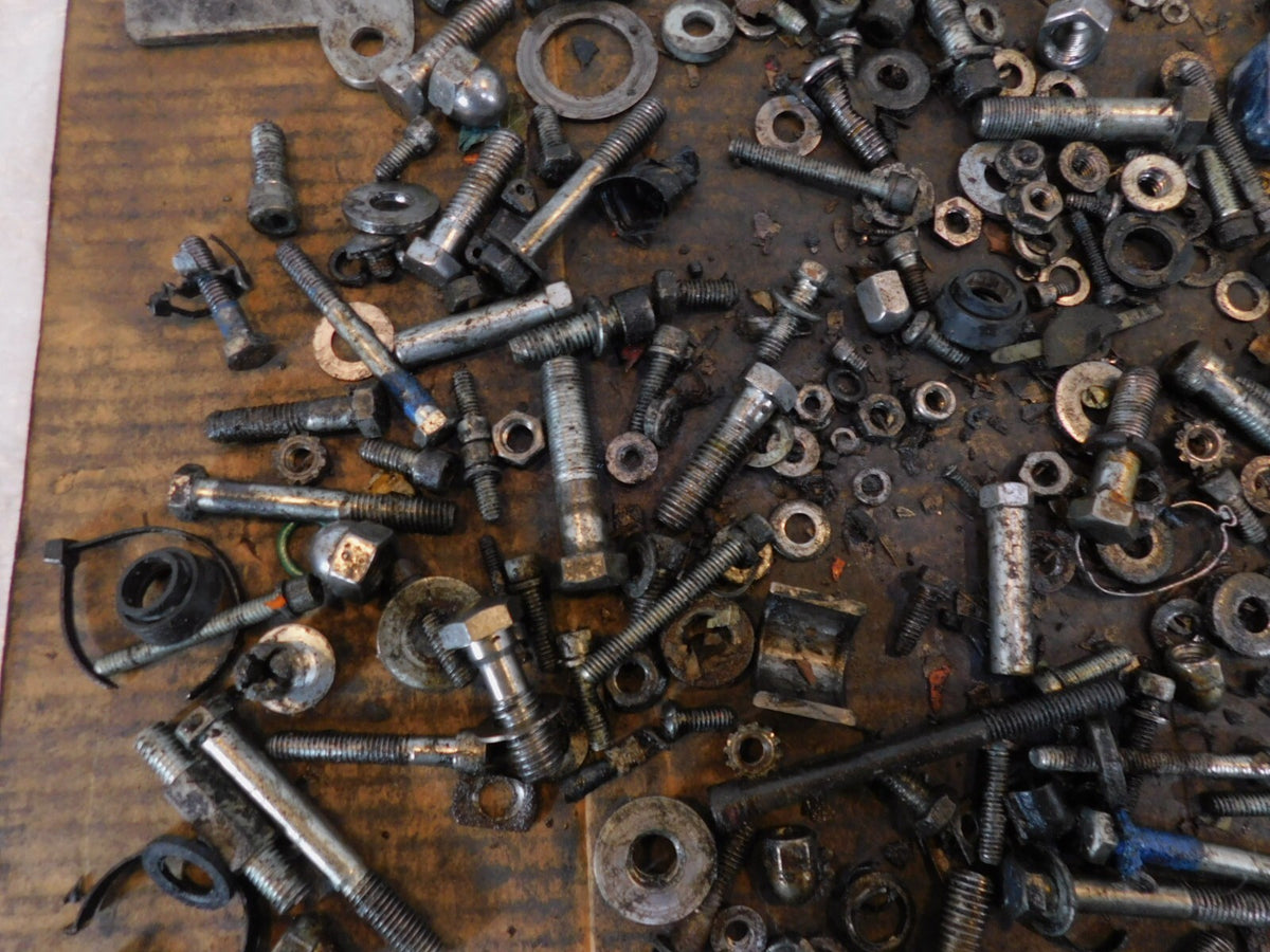 98 Harley Davidson Dyna Wide Glide FXDWG Engine Nut Bolt Brackets Parts Box Lot - C3 Cycle