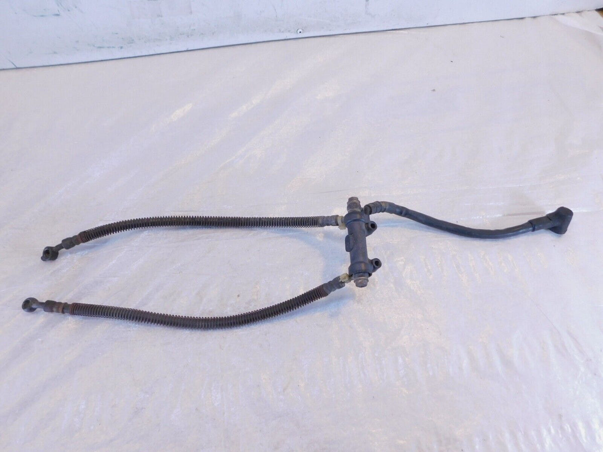 1990-1993 Kawasaki Ninja ZX6 ZX600D Front Wheel Brake Hose Pipe Lines & Joint - C3 Cycle