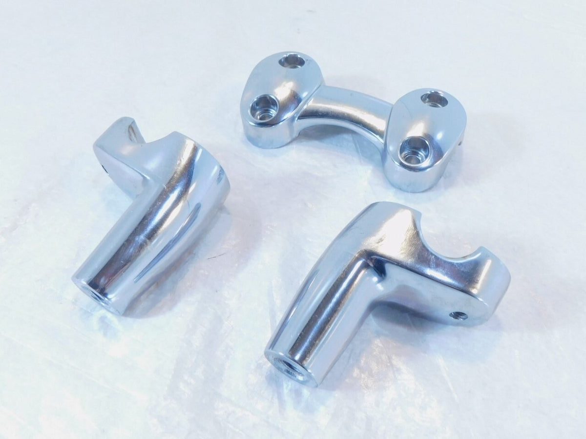 2011 Kawasaki Vulcan Custom 900 VN900 Front Handlebar Mount Clamp Bracket Risers - C3 Cycle