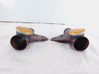 1972 72 Honda CB350K CB350K4 350 Maroon Front Upper Left/Right Fork Leg Covers - C3 Cycle