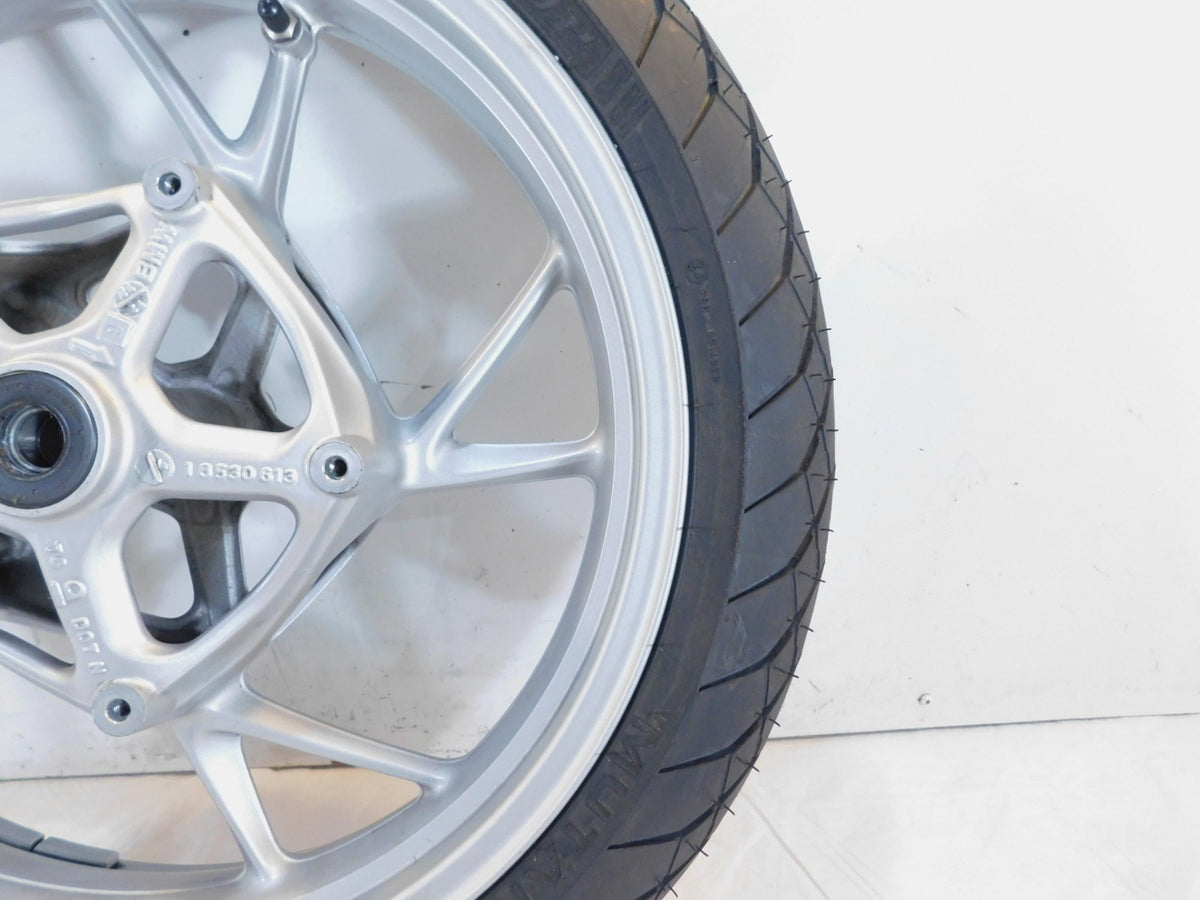 2012-2018 BMW F800 F800GT Cast Silver Front Wheel Rim & Tire 5.5 X 17 - Bent - C3 Cycle