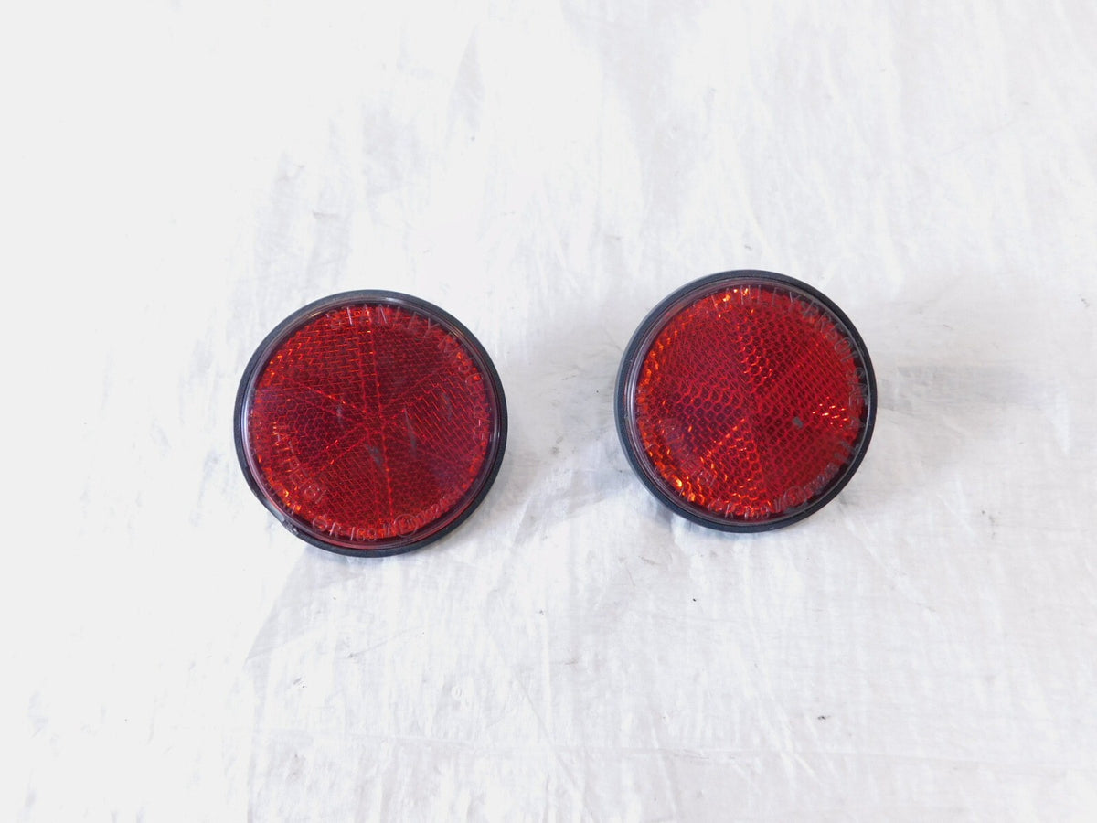 Pair Honda CBR1000RR Shadow 750 1100 Rear License Plate Plate Bracket Reflectors - C3 Cycle