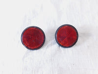 Pair Honda CBR1000RR Shadow 750 1100 Rear License Plate Plate Bracket Reflectors - C3 Cycle