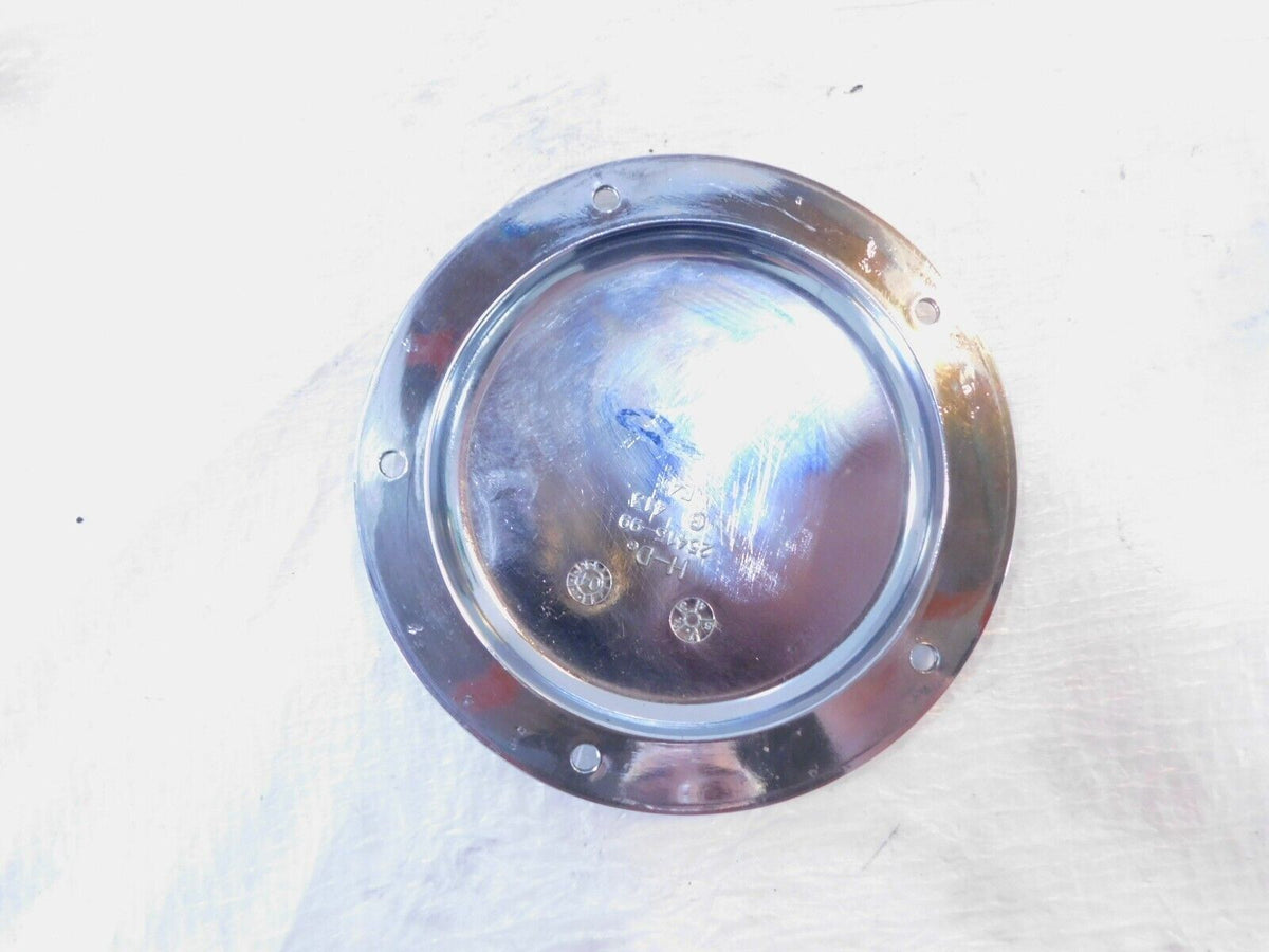 Harley Davidson Twin Cam Dyna Softail Left Engine Chrome Derby Clutch Cover - C3 Cycle