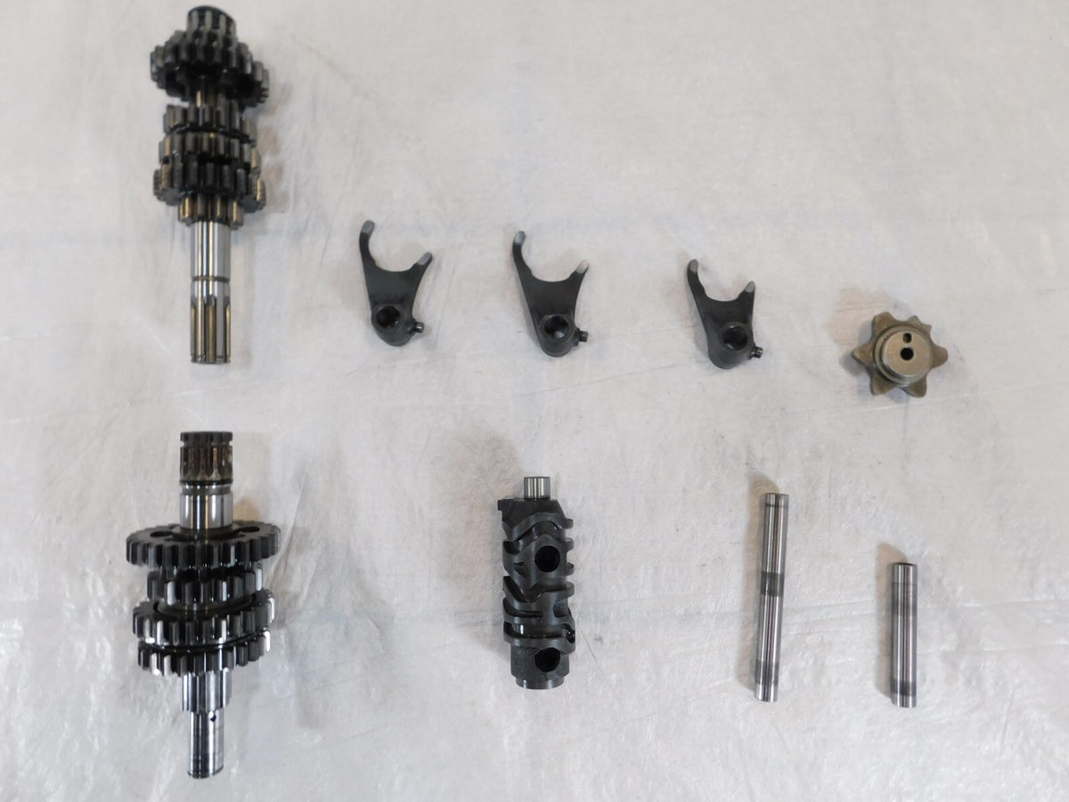 1985-2005 85-05 Kawasaki KL250 KLR250 Transmission Gears w/ Shifter Drum & Forks - C3 Cycle