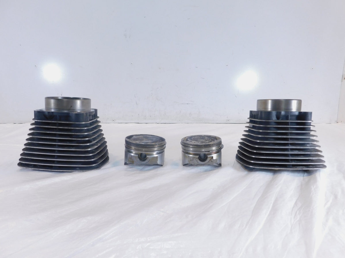 Pair Harley Davidson Sportster 1200 Black Engine Cylinder Barrel Jugs & Pistons - C3 Cycle