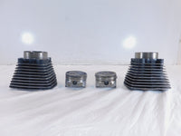 Pair Harley Davidson Sportster 1200 Black Engine Cylinder Barrel Jugs & Pistons - C3 Cycle