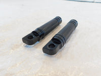 Harley Davidson Touring Dyna Sportster & Softail Black Front Footpeg Footrest - C3 Cycle