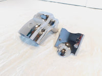 Harley Sportster 883 1200 Custom Chrome Handlebar Riser Mount Bracket & Cover - C3 Cycle