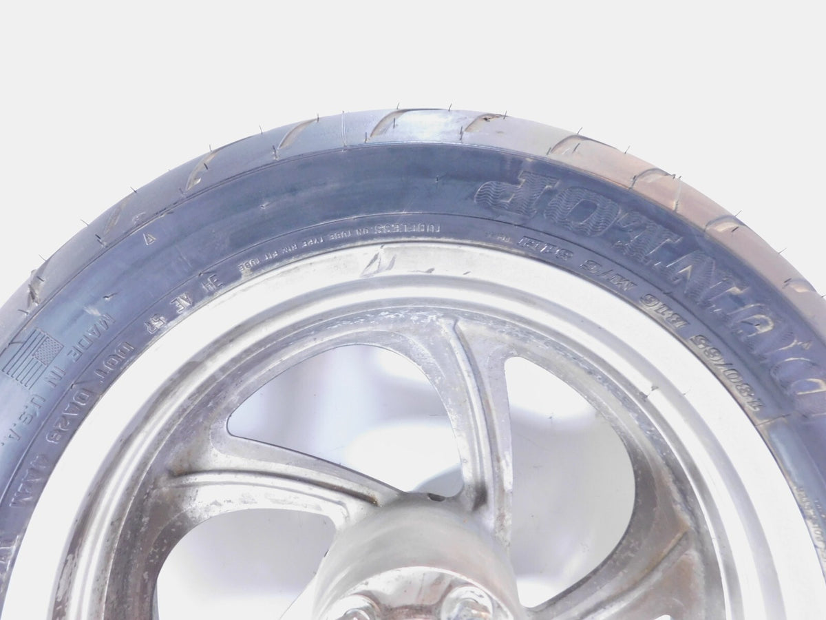 08-09 Victory Vision Premium Ness & Touring Silver Cast Rear Wheel Rim & Tire - C3 Cycle