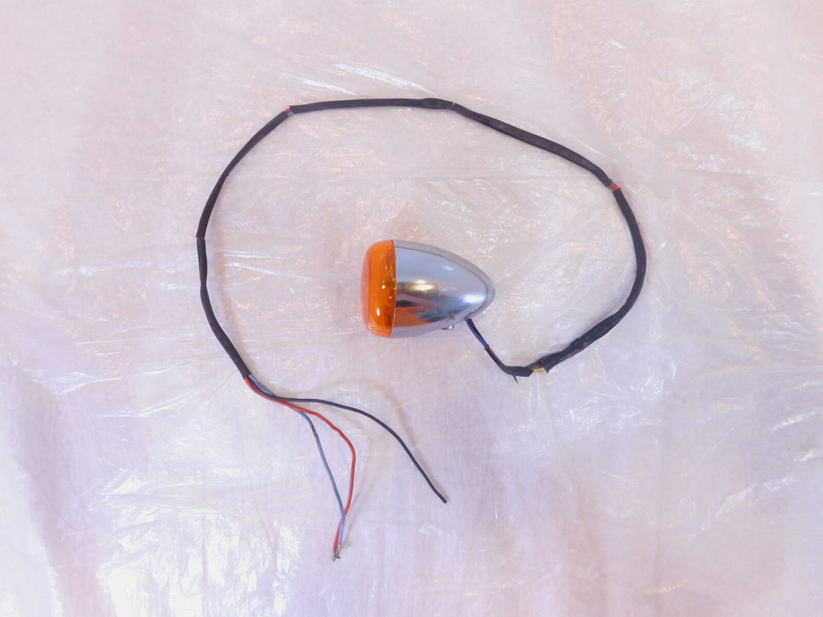 Harley Davidson Sportster Softail Dyna V-Rod Chrome Front Turn Signal Indicator