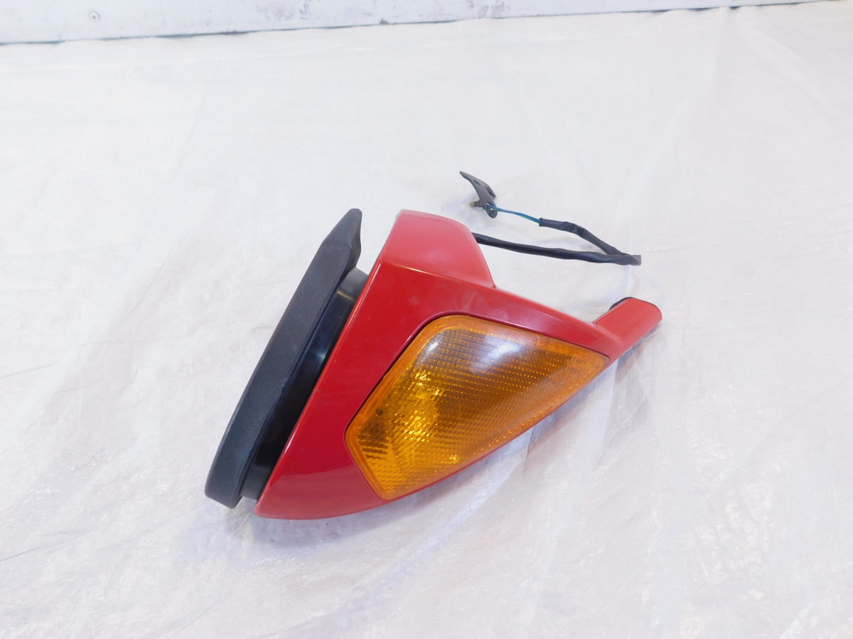 Ducati Superbike 749 749S 999 999R Red Front Right Turn Signal Side View Mirror - C3 Cycle