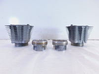 Pair Harley Davidson Sportster 1200 Silver Engine Cylinder Jugs w Wiseco Pistons - C3 Cycle