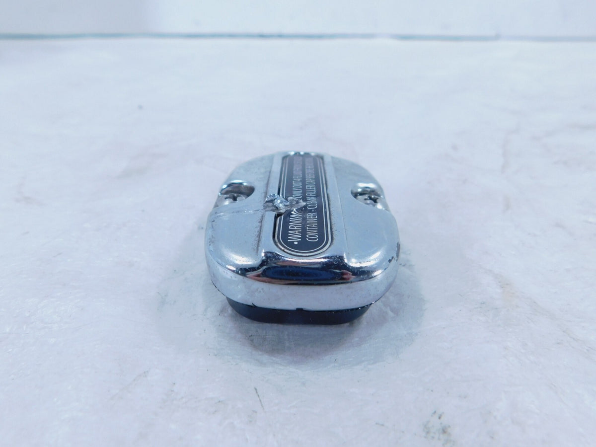 Harley Road King Street & Electra Glide Chrome Rear Master Cylinder Cap Lid - C3 Cycle