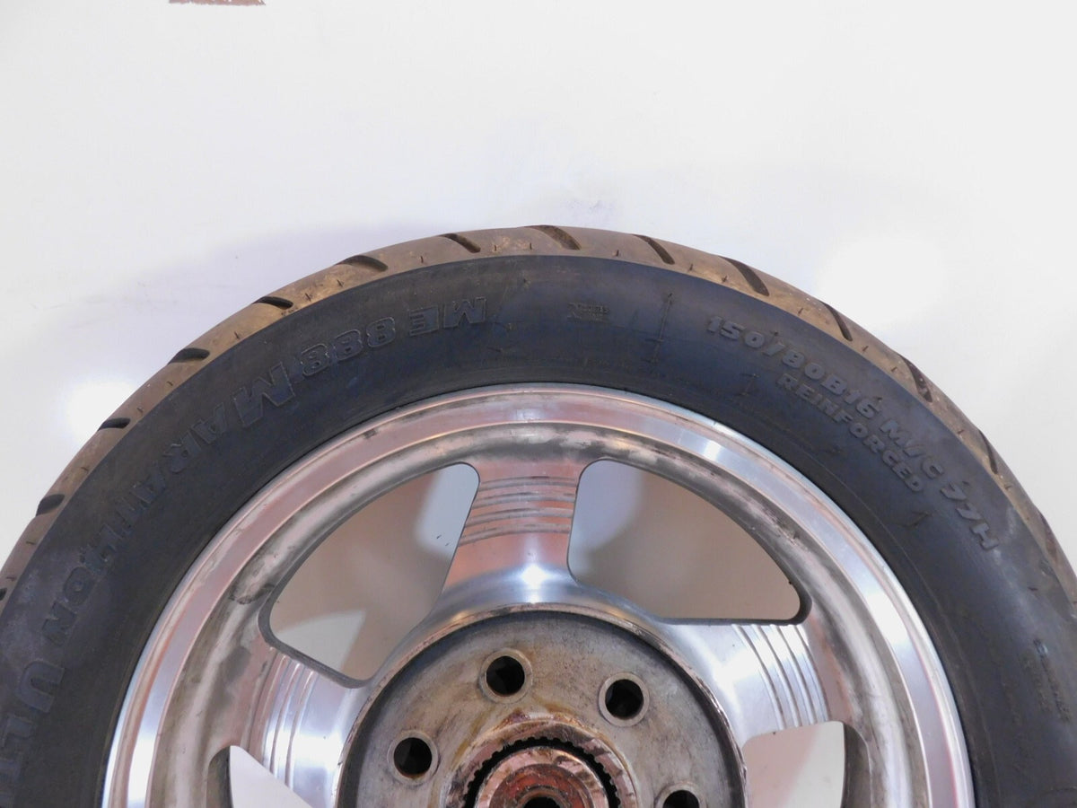 Kawasaki Vulcan Nomad & Nomad FI VN1500 Black Rear Wheel Rim & Tire 16" x 3.5" - C3 Cycle