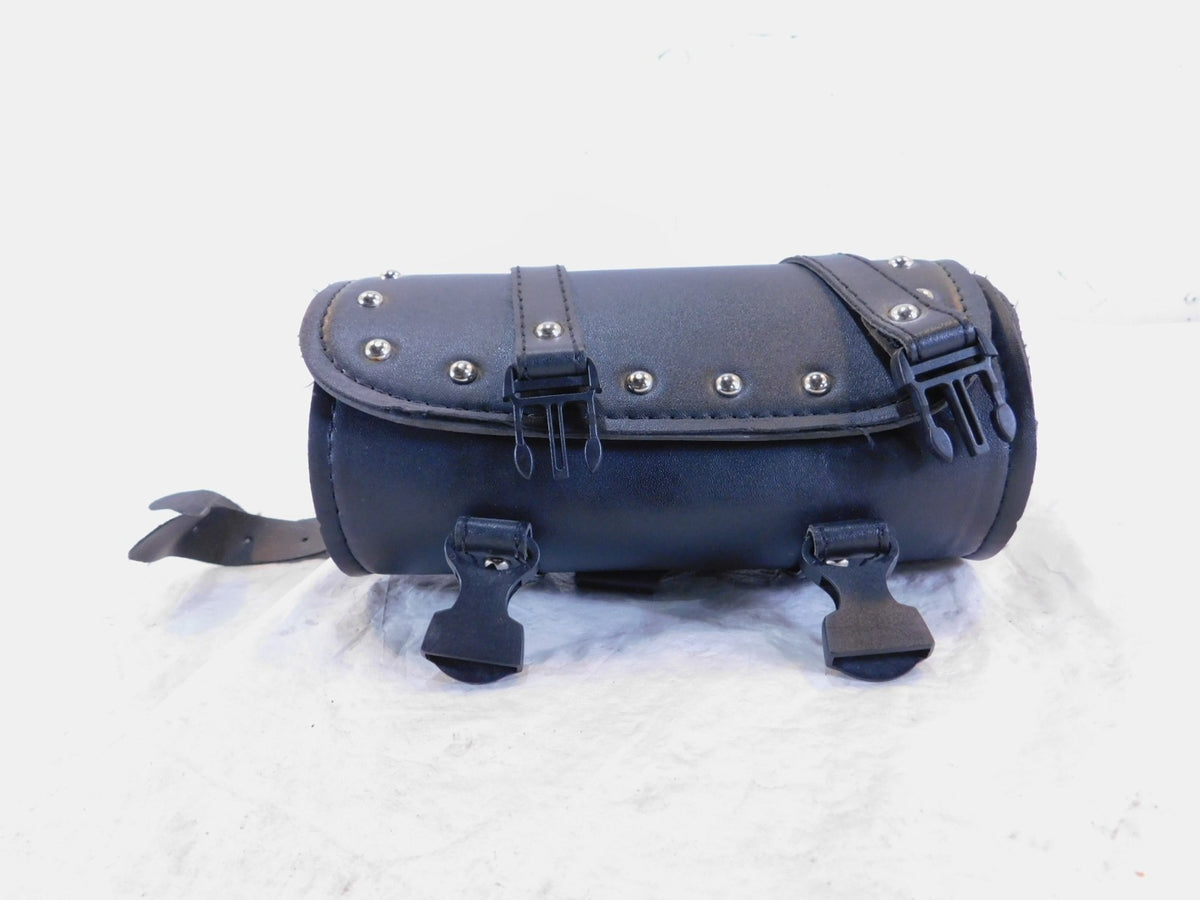 84-87 Yamaha Virago 700 XV700 Rear Fender Black Tool Container Pouch Saddlebag - C3 Cycle