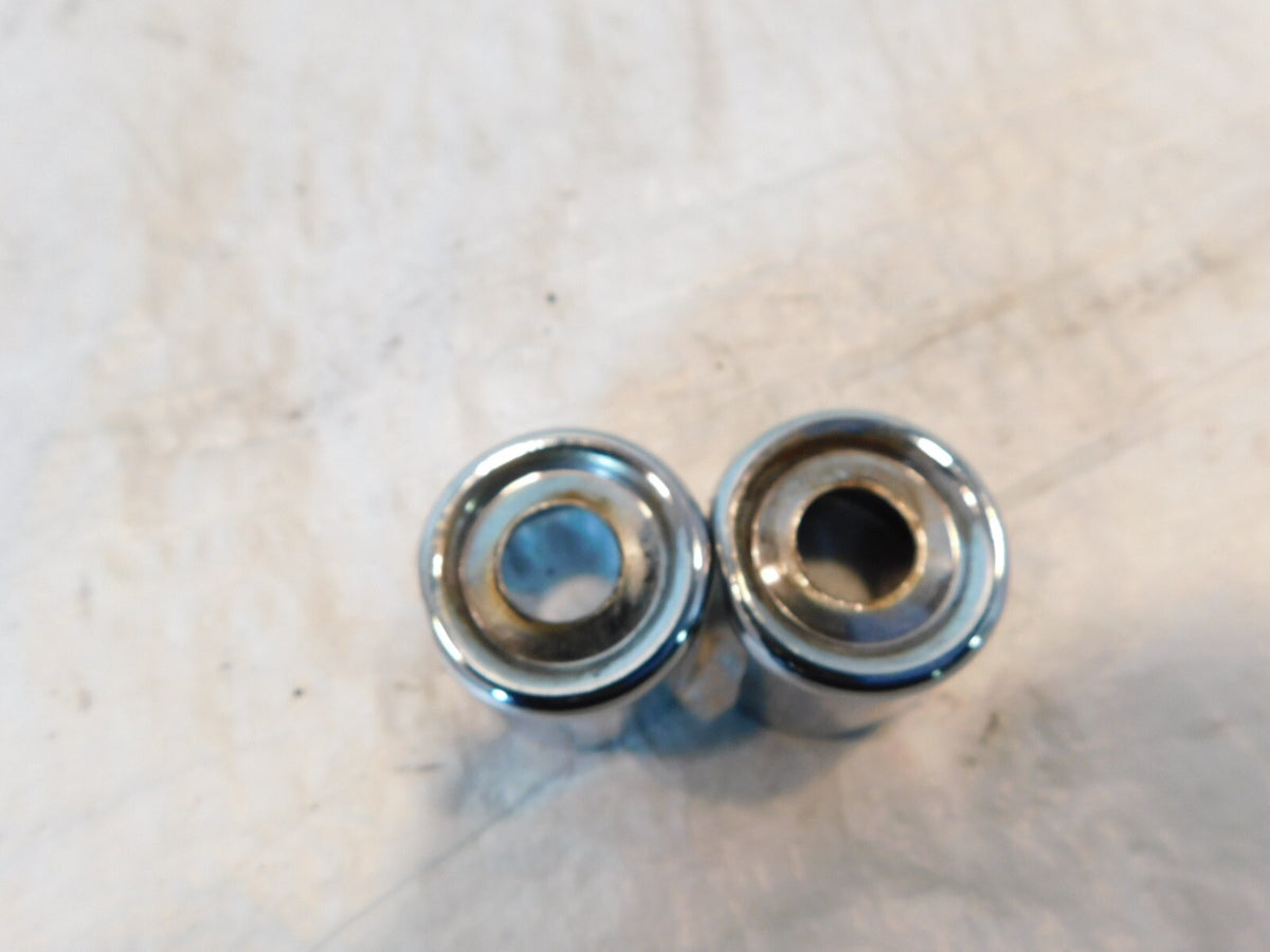 1986 1987 Harley Davidson Sportster XLH 1100 Chrome Upper Top Shock Bolt Covers - C3 Cycle