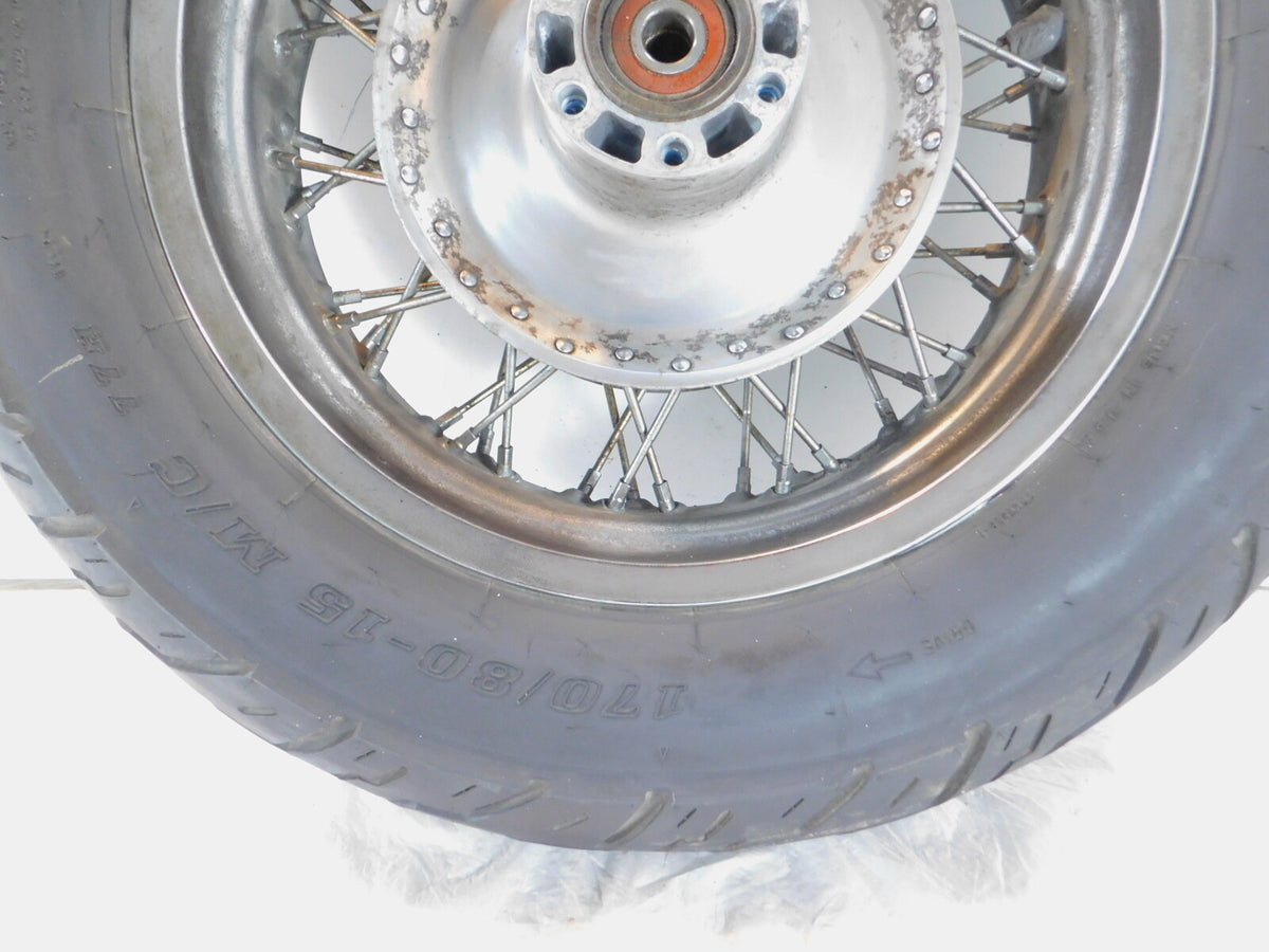 1987-2009 Suzuki VS1400 Intruder Boulevard S83 Spoked Rear Wheel Rim -For Parts - C3 Cycle