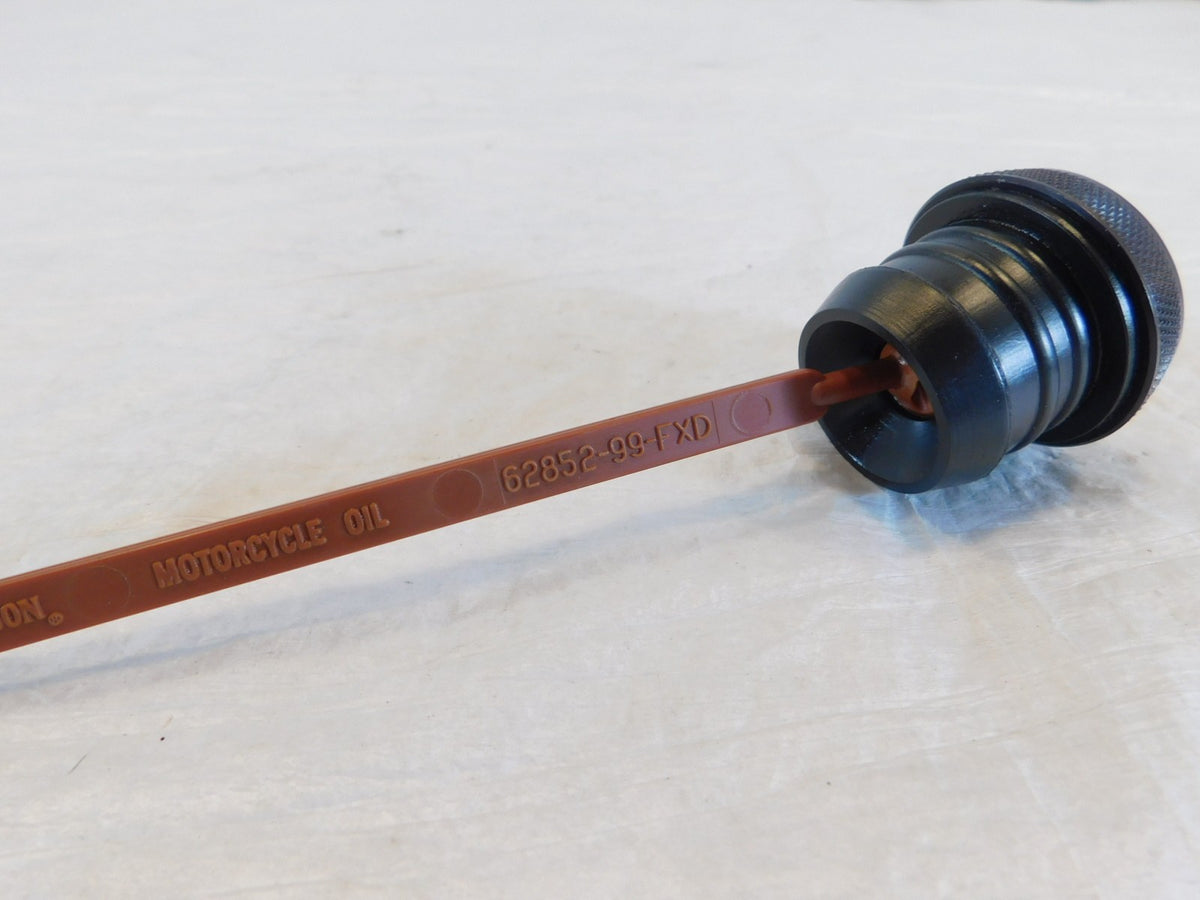 Harley Davidson Dyna Wide Super Glide Low Rider Black Engine Oil Level Dipstick - C3 Cycle