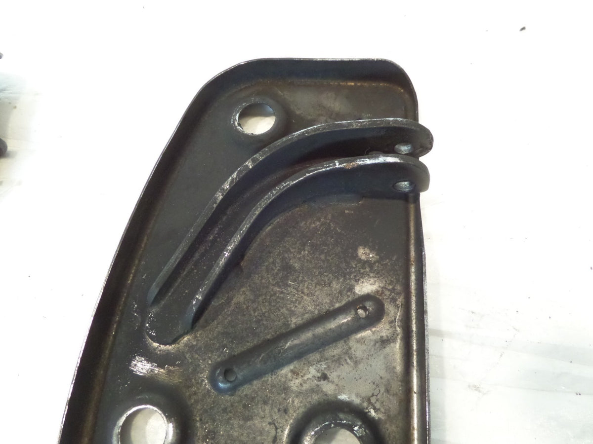 Harley Davidson Softail Touring Road King Electra Glide Black Footboard Bottoms - C3 Cycle