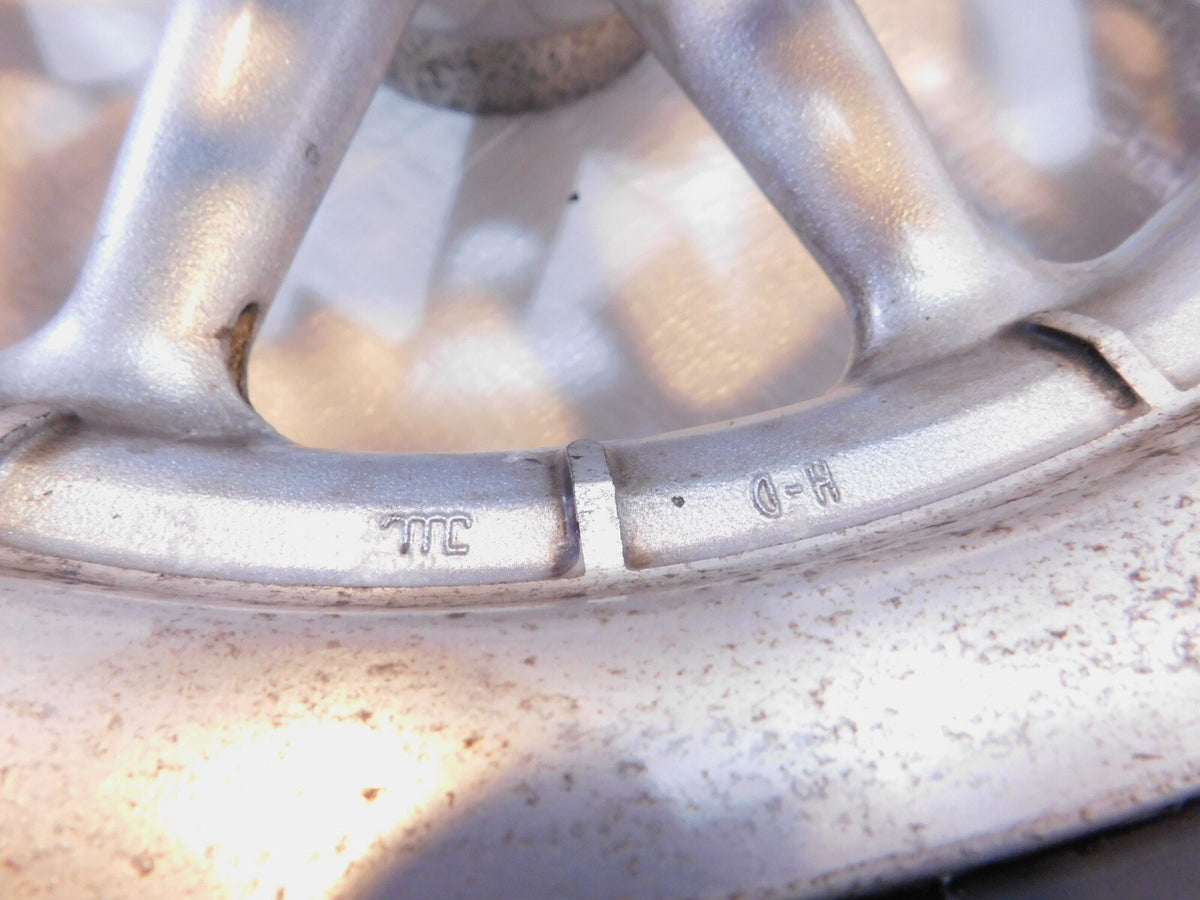 Harley Davidson Road Street Electra Glide 9 Spoke Silver Rear Wheel Rim - BENT - C3 Cycle