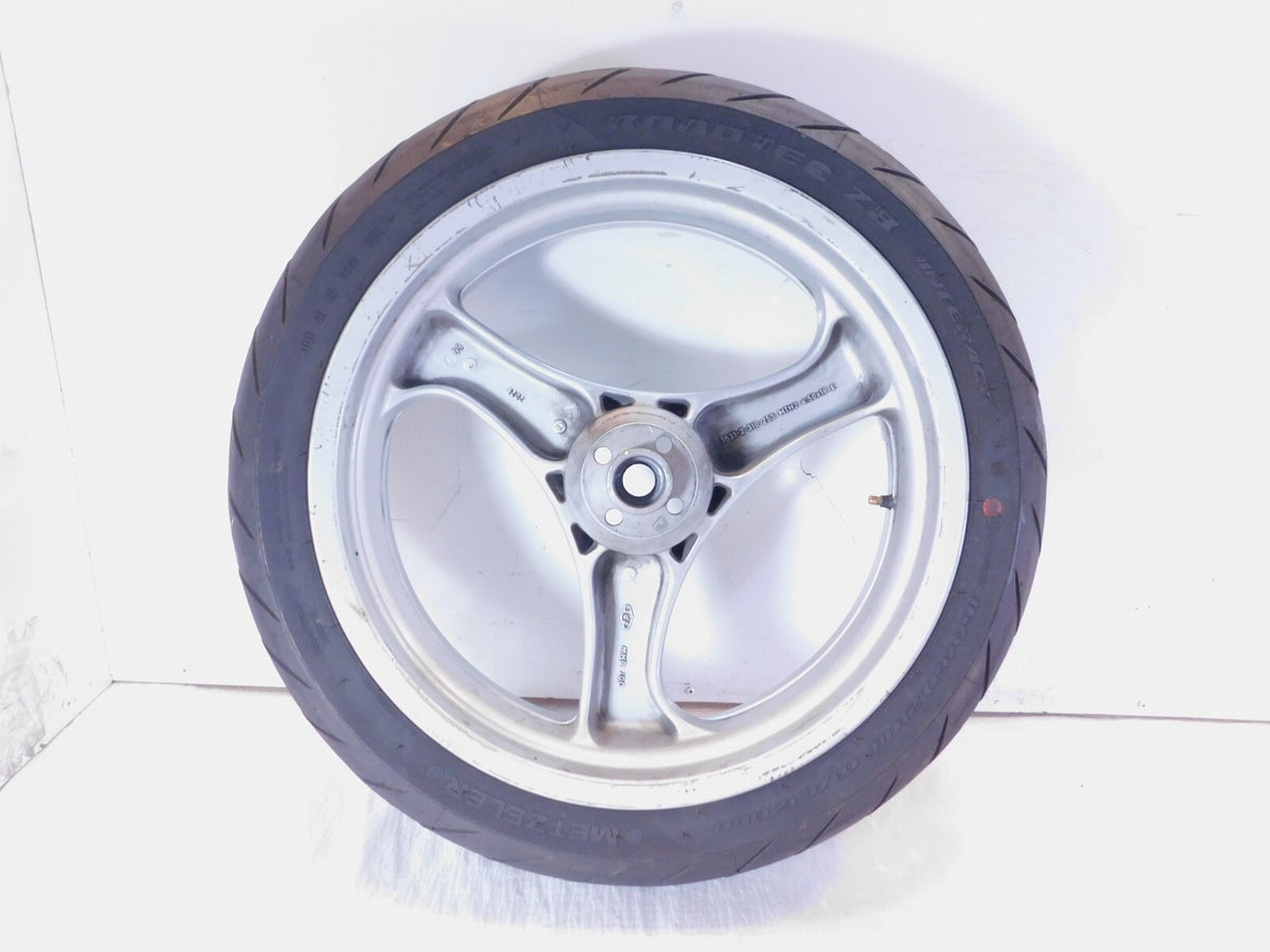 BMW R1100R R1100RT R1100RS R850R & K1 K1100LT Cast Silver Rear Wheel Rim & Tire - C3 Cycle