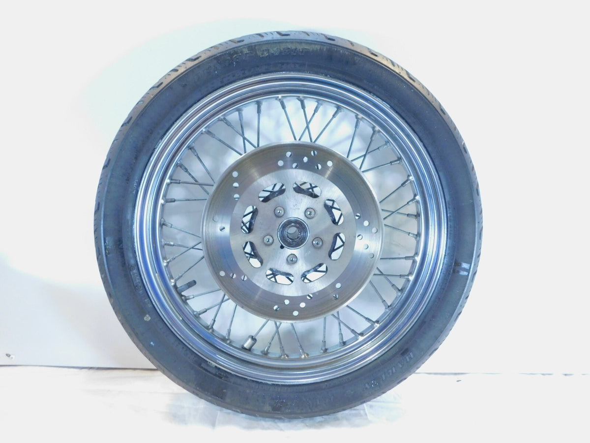 Harley Davidson XLH Sportster 883 1000 & 1200 19" Spoked Front Wheel Rim Rotor - C3 Cycle