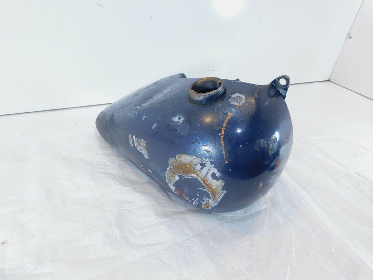 1977-1985 Harley Davidson FX & FXE Shovelhead Blue Right Fuel Gas Petrol Tank - C3 Cycle