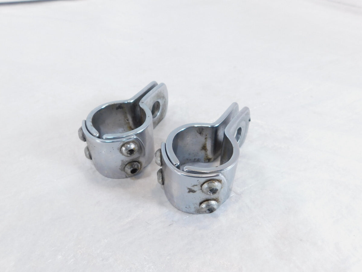 Harley Electra Glide & Road King Highway Footrest Footpeg Mount Clamp Brackets - C3 Cycle