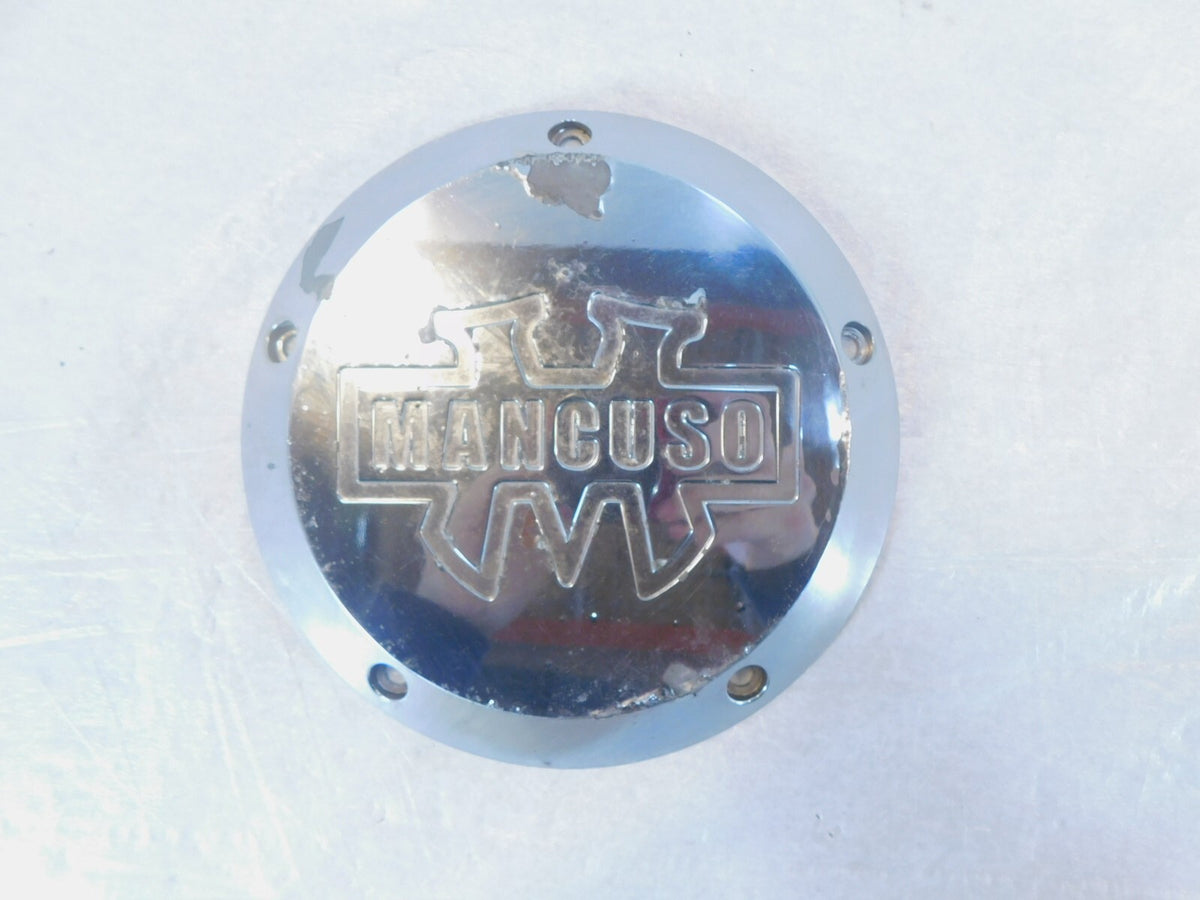Harley Davidson Twin Cam Softail & Dyna Mancuso Chrome Derby Clutch Cover - C3 Cycle