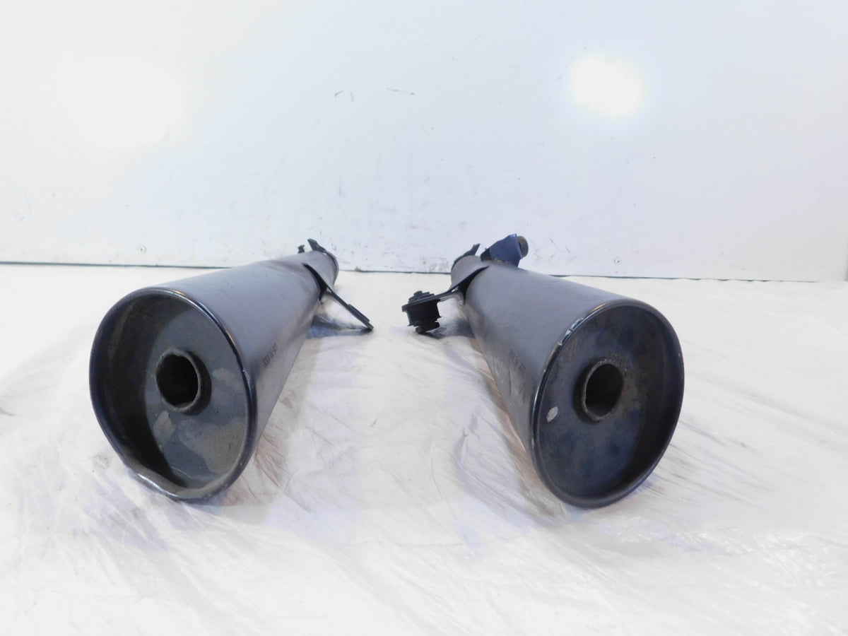 1982-1983 Yamaha XJ750 Maxim 750 Black Left/Right Exhaust Muffler System Pipes - C3 Cycle
