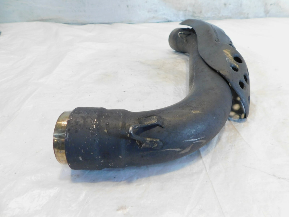 Ducati Scrambler 800 Vertical Exhaust Mid Manifold Header Pipe w/ Heat Shield - C3 Cycle