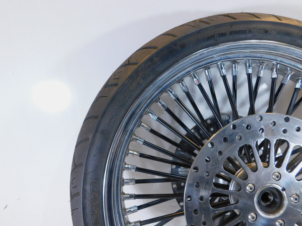 Harley Davidson EVO Touring Electra Glide Chrome Laced Front Wheel Rim & Tire