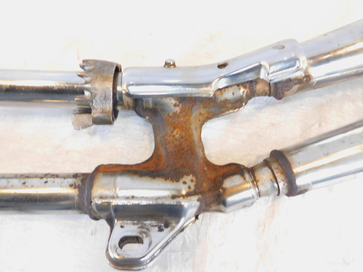 Honda CB1000 Chrome Rear Engine Right Exhaust Header Pipes & Mufflers -Damaged - C3 Cycle