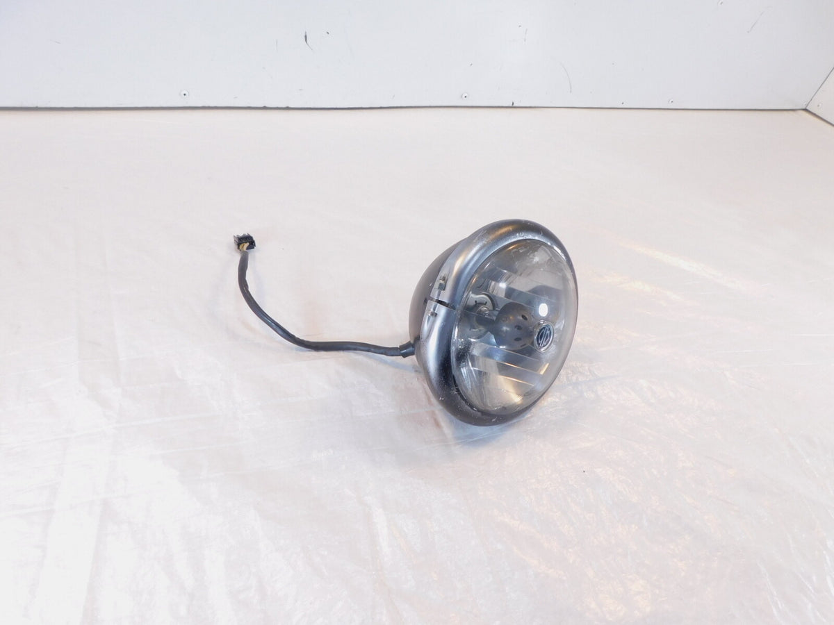 Harley Davidson Sportster 883 & 1200 Black Headlight Headlamp w/ Bucket Housing