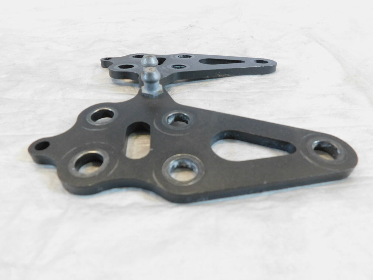Pair Black 2008-2016 Polaris Victory Vision Engine Motor Mount Rear Brackets - C3 Cycle