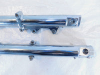 95-99 Harley Davidson Dyna Super Glide Chrome Left Right Fork Tube Shocks - Bent - C3 Cycle