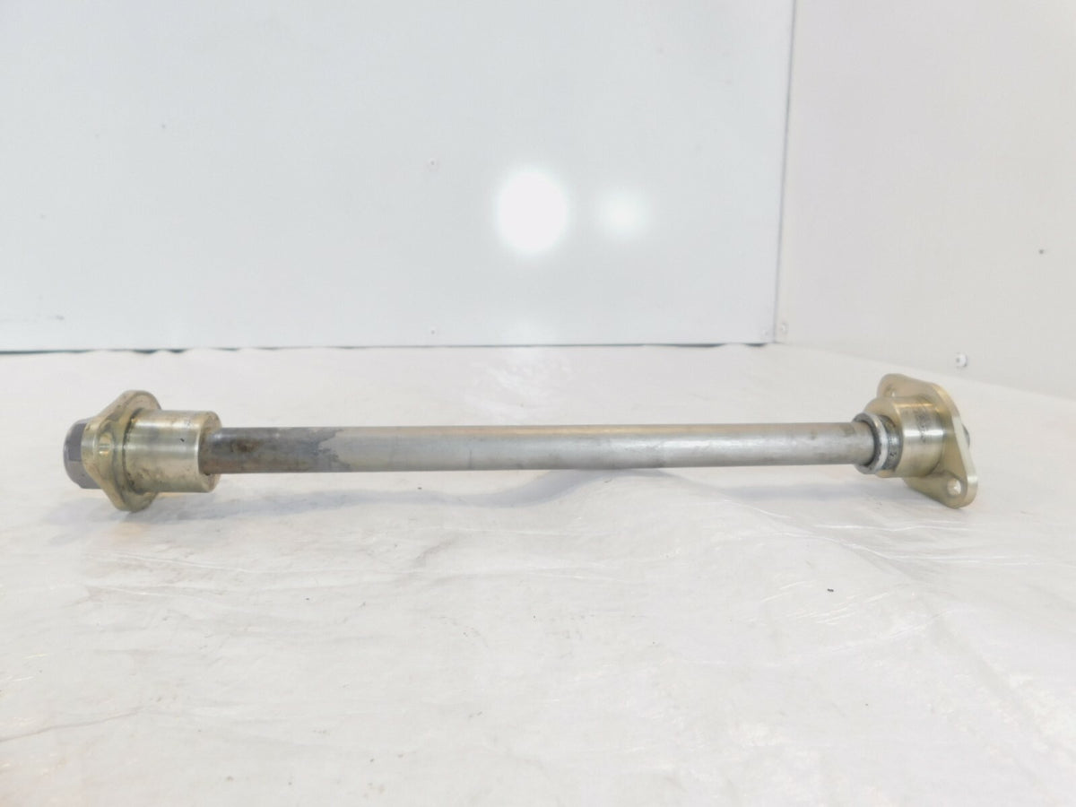 2008 Triumph Street Triple 675 Rear Wheel Swingarm Pivot Bolt Shaft & Adjusters - C3 Cycle